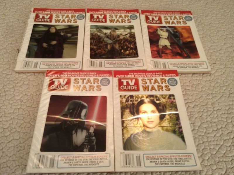 TV Guide Star Wars Special Tribute May 2005 Special Effects Covers Set Of 5