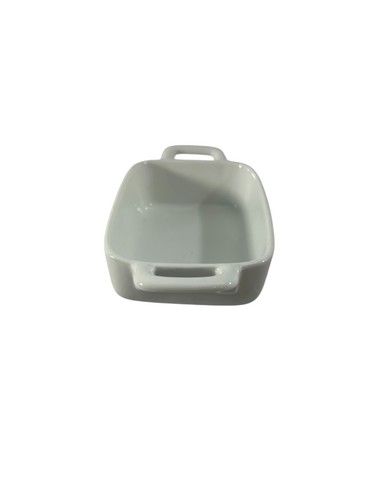 Pier 1 Stoneware Small Baking Dish White Mini Personal Casserole 5.25" x 4" - Picture 2 of 7