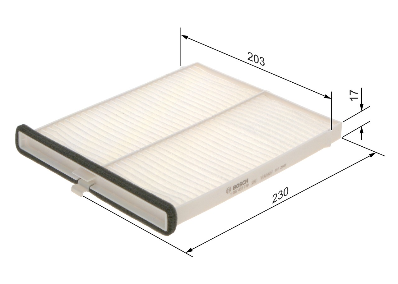 Fits BOSCH 1 987 435 019 Filter, cabin air 1 987 435 019 Cabin filter fits: MAZ - Image 42