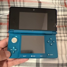 Nintendo 3DS Blue 3D Compatible Handheld Console w/ Charger Case Stylus