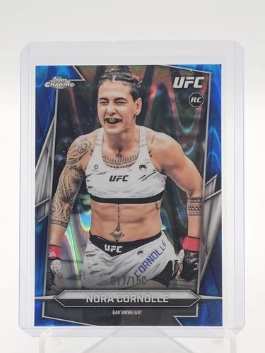 NORA CORNOLLE 2026 TOPPS CHROME UFC BLUE RAYWAVE ROOKIE /150 #179 Q4721