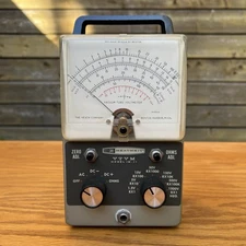 Vintage Heathkit Vacuum Tube Voltmeter Model IM-11 VTVM Tested Working!