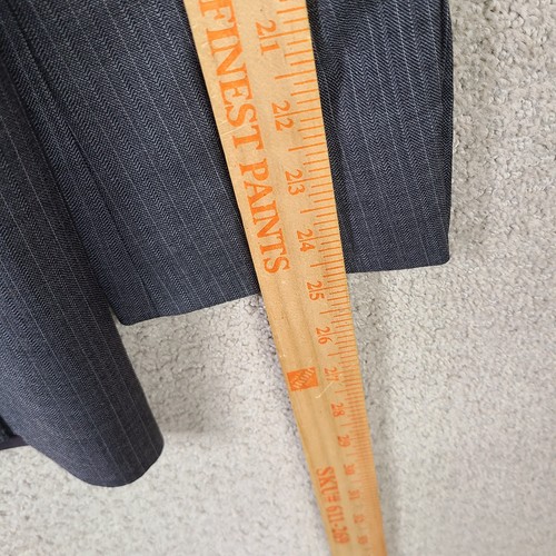 Marc Anthony Jacket Mens 38R Gray Striped Blazer Wool Blend 2 Button Suit Coat - Picture 11 of 12