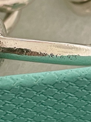 Tiffany & Co. Sterling Silver Round Link Heart Clasp 7-3/4" Charm Bracelet (H45) - Picture 6 of 9