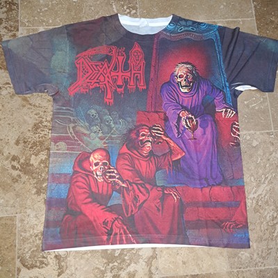 Death Scream Bloody Gore Allover Shirt XL-XXL autopsy morbid angel death metal