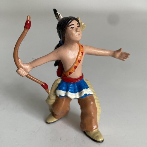 PAPO Native American Indian Boy With Bow Figure 39516 Wild West 2000 - Picture 1 of 7