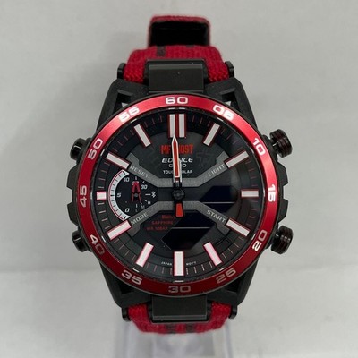 Gebrauchte CASIO EDIFICE ECB-2000MFG Initial D MF Ghost Red Solaruhr