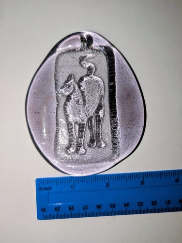 6 VTG Blenko Cats Suncatchers Pressed Glass - Picture 12 of 12