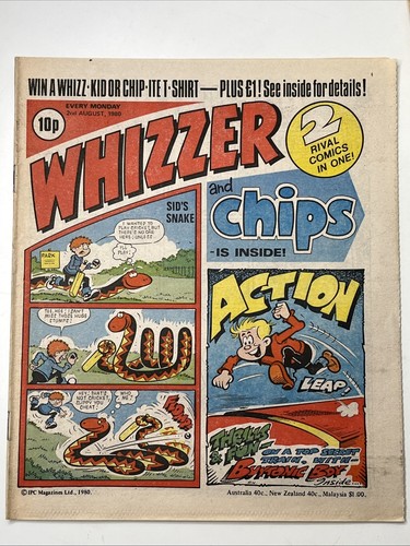 8 x WHIZZER AND CHIPS COMICS from 1978 - 1980 JOB LOT / BUNDLE - 70s Nostalgia - Picture 2 of 24