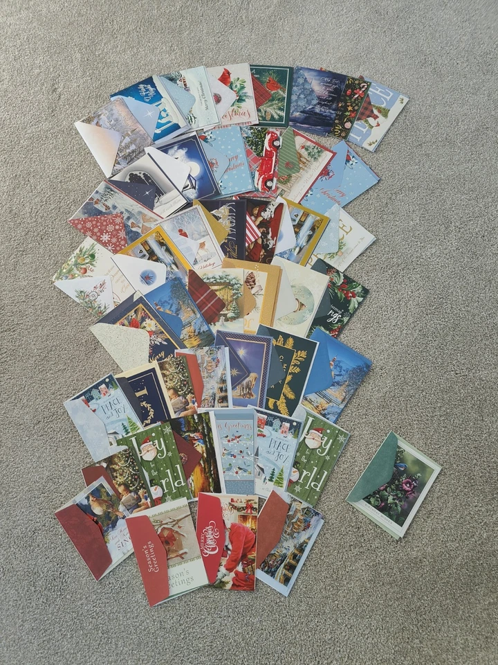 Lote de 35 ~ Mixtas ~ Fiestas Navidad Felicitaciones Postales Foto 4 de 4