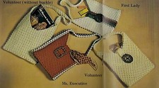1976 Macrame Shoulder Bags Purse Strings Patterns Instruction Book 7119