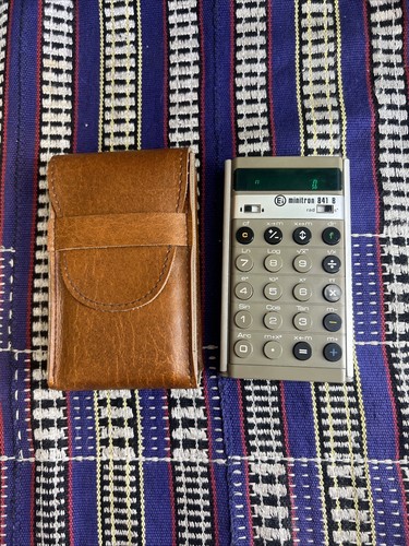 Calculator MINITRON 841B W/Case Tested & Working