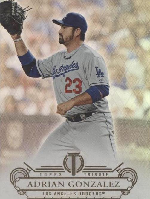 2014 Topps Tribute - Adrian Gonzalez #72 - 1 of 1