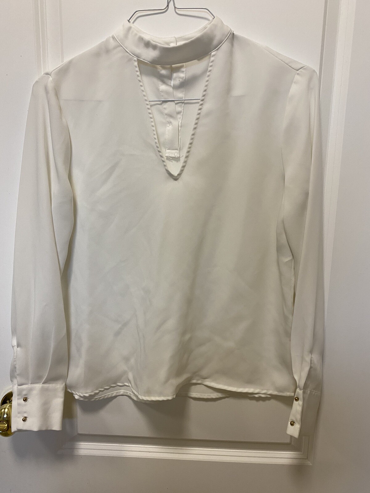 ZARA BASIC COLLECTION WHITE LONG SLEEVE SHIRT - image 1