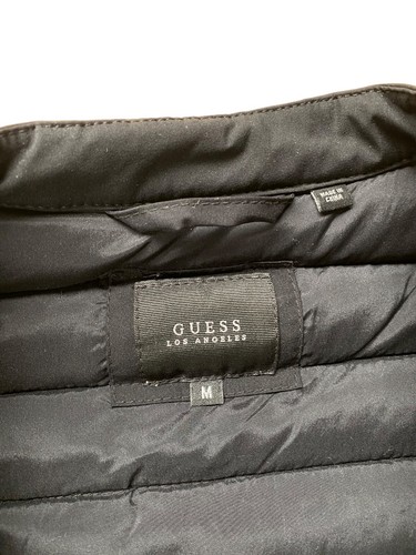 Guess Los Angeles Womens Size Medium Black Puffer Jacket Stretch Lightweight Vgc - Picture 3 of 8