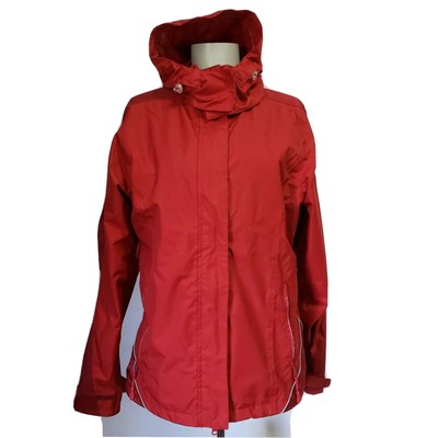 Skijacke Damen rot mit Kapuze wasserdicht Größe M /10 UK TCM
