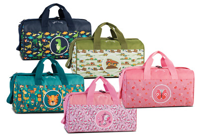 Glühwürmchen Kinder Sporttasche Reisetasche Schmetterling LKW Dino Zebra Tiger