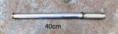 Alte WOLBER Fahrradpumpe Messing verchromt 40cm