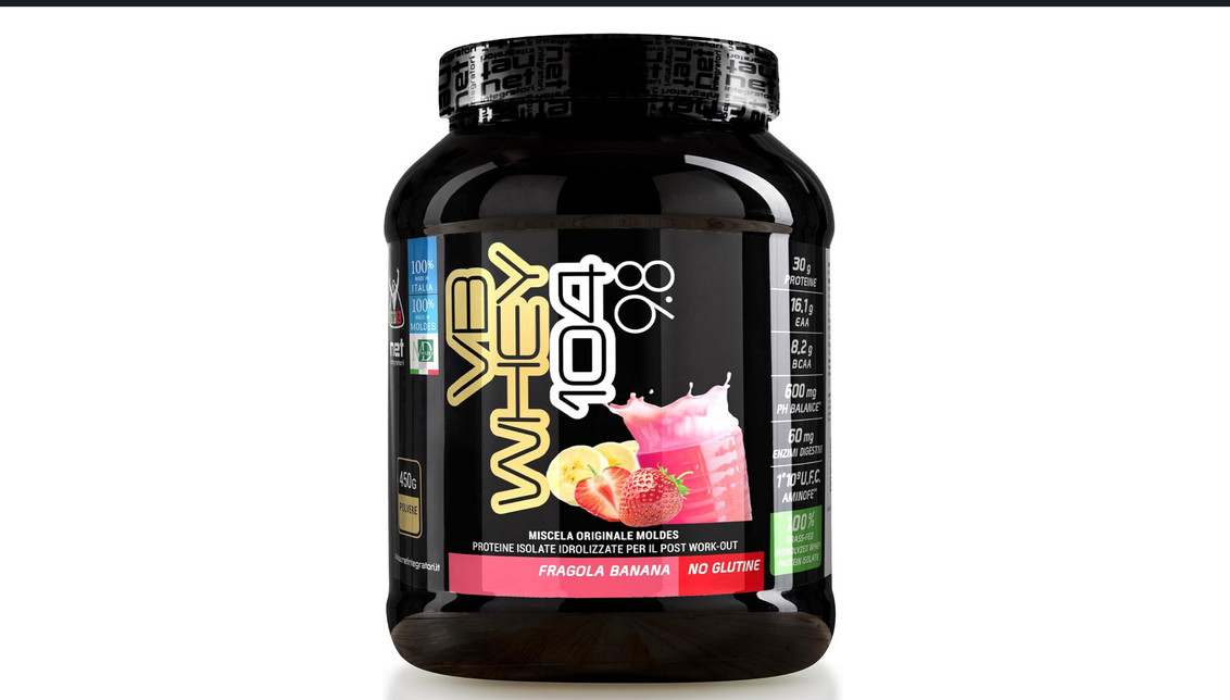 Net VB Whey 104 9.8 450g Proteine Isolate Idrolizzate Purezza Optipep