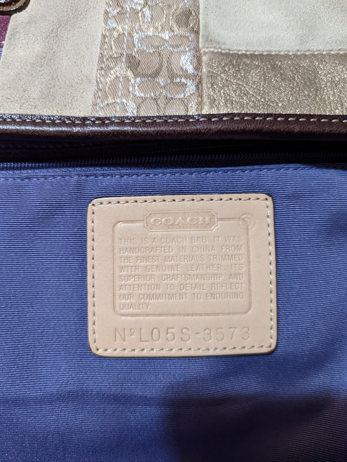 COACH Patchwork Limited Edition Leather Suede Cro… - image 15