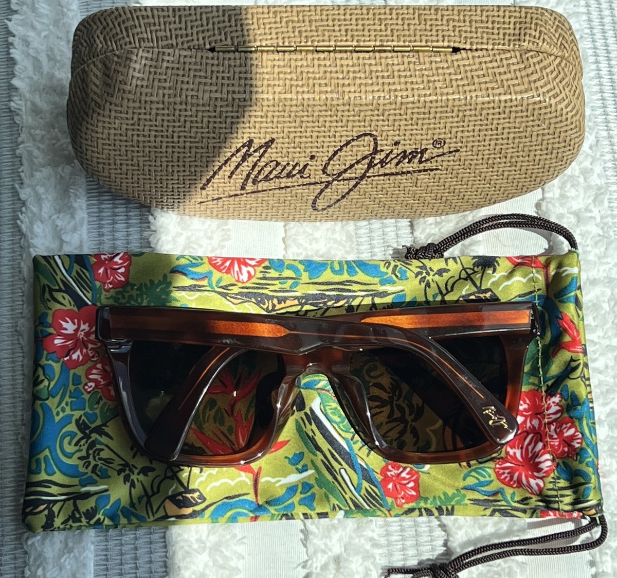 Maui Jim HELICONIA MJ 739-10K Tortoise Polarized Sunglasses HCL Bronze Lens Maui Jim Heliconia MJ 739 10K Tortoise Frame + HCL Bronze  main image 2