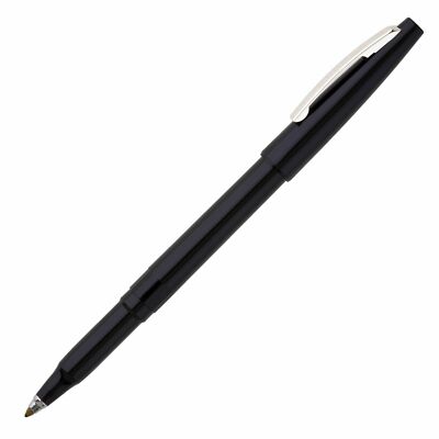 R100-A Pentel Rolling Writer Rollerball Pen, 0.8mm Tip, Black Ink, Pack of 12