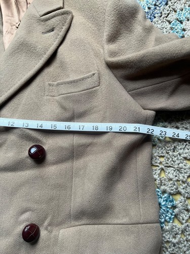 Trench cappotto Centaur etichetta oro articolo vintage giacca unisex. Doppiopetto - Foto 9 di 10