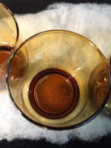 Cocktail Glasses Mid Century 8 OZ Tumblers High Ball /Juice 4/Man Cave GOLD! - Picture 6 of 12