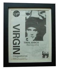 THEN JERICO+The Big Area+TOUR+POSTER+AD+RARE ORIG+1989+FRAMED+EXPRESS WORLD SHIP