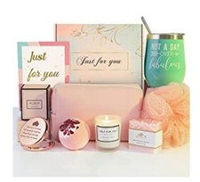 Mother  s Day Gift Basket for Women - Relaxing Spa Set for Mom, Wife, Her - New