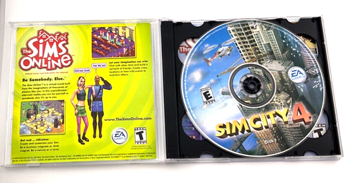 Sim City 4 PC CD-ROM Game 2 Disk Set Vintage EA Games 2003 Complete EUC Rated E - Picture 3 of 7