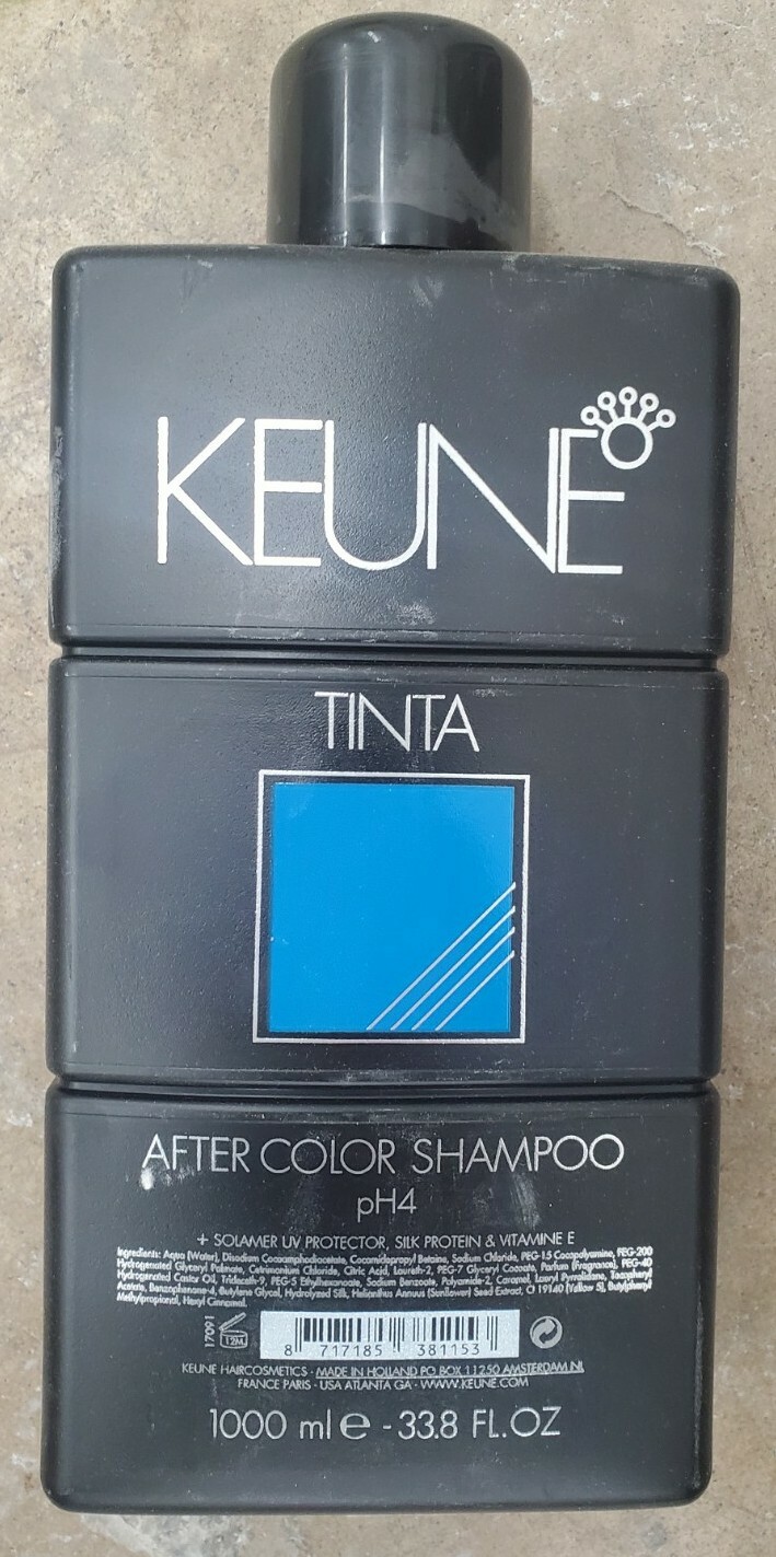 Keune Tinta After Color Shampoo pH4 33.8 Oz /1000 ml eBay