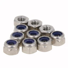 M3-M12 Thread Cap Insert Hex Lock Nut With Nylon Insert 316 Stainless Steel Nut