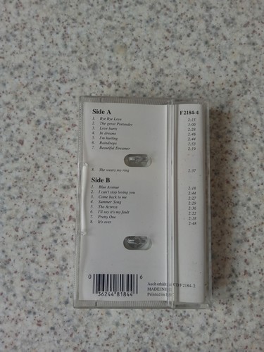 ROY ORBISON BYE BYE LOVE (1985 cassette) contemporary BLUES ROCK - Picture 3 of 4