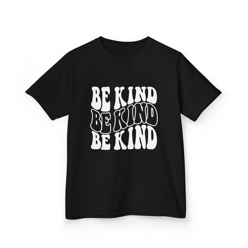 Kids T-shirt Be Kind, Children's Tee, Kindness Shirt, Youth Cotton Top, Positive - Picture 5 of 12