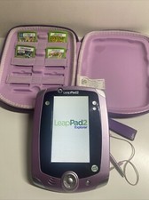 LeapFrog LeapPad2 Kids Learning Tablet 4 Games Tested Works Case