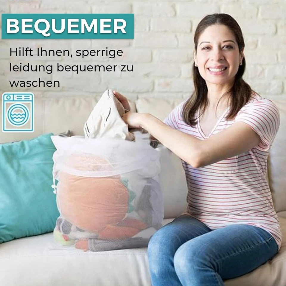 XXLWäschenetze für Waschmaschine Wäschebeutel Wäschesack Kleidersack Wäsche Netz - Bild 3 von 4