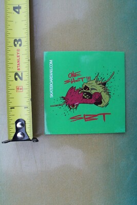 SBT One Shot Bloody Green Savage Skate Turkey Z24A Vintage Skateboarding STICKER