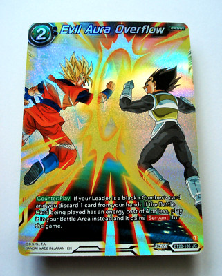 Dragonball Karte Evil Aura Overflow (Foil/Holo) BT20-136 Power Absorbed