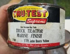 TRU-TEST Truck Tractor Marine Finish 1 Pint T-11 John Deere Yellow Full Can