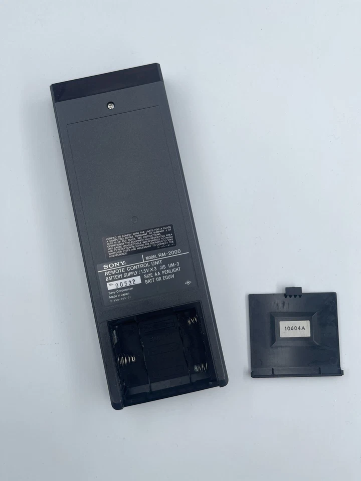 SONY HDVS HD VIDEODISC PLAYER REMOTE CONTROL UNIT RM-2000 - Bild 2 von 4