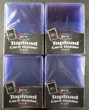 (100) BCW Regular 3x4 Toploaders Standard Top Loader Toploader (4 Packs of 25)