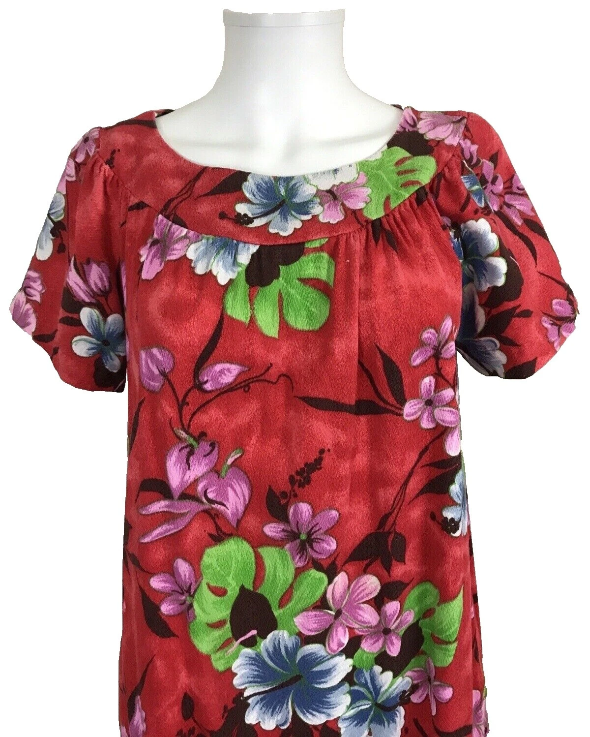 Vestidos Vintage Hawaiana de tela para Mujeres