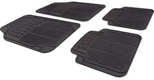 Car Black Rubber Front/Rear Floor Mats For Citroen C4 I 2004-2011