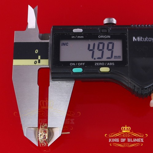 10K Echt Gelbgold Echter Diamant 1,05CT Herren/Damen Ohrstecker Rund Ohrring - Bild 11 von 12