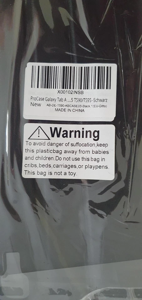Procase Galaxy Tab Tablet A CASE Black T590 T595 - Image 3 of 3