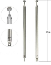 Antenna Radio FM DAB Telescopica AQSQWQ - 76 Cm, 7 Sezioni Con 3 Adattatori