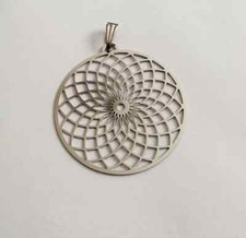 Anhänger Sahasrara Kronen Chakra Edelstahl Feng Shui groß und fein Neu