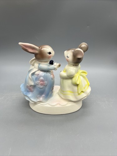 1980 Precious Moments AVON The Day I made President's Club Mouse/Bunny Figurine - Picture 3 of 10