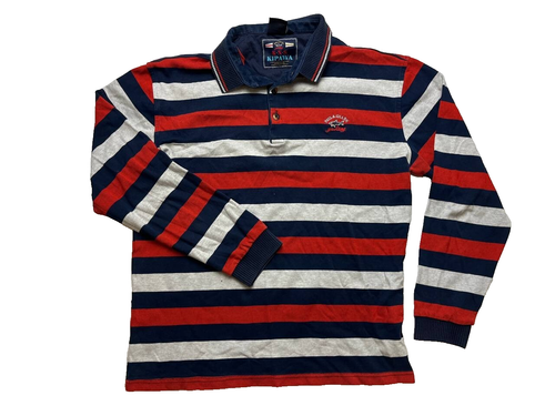 PAUL SHARK YACHTING Langarm-Poloshirt mehrfarbig gestreift Größe 2XL